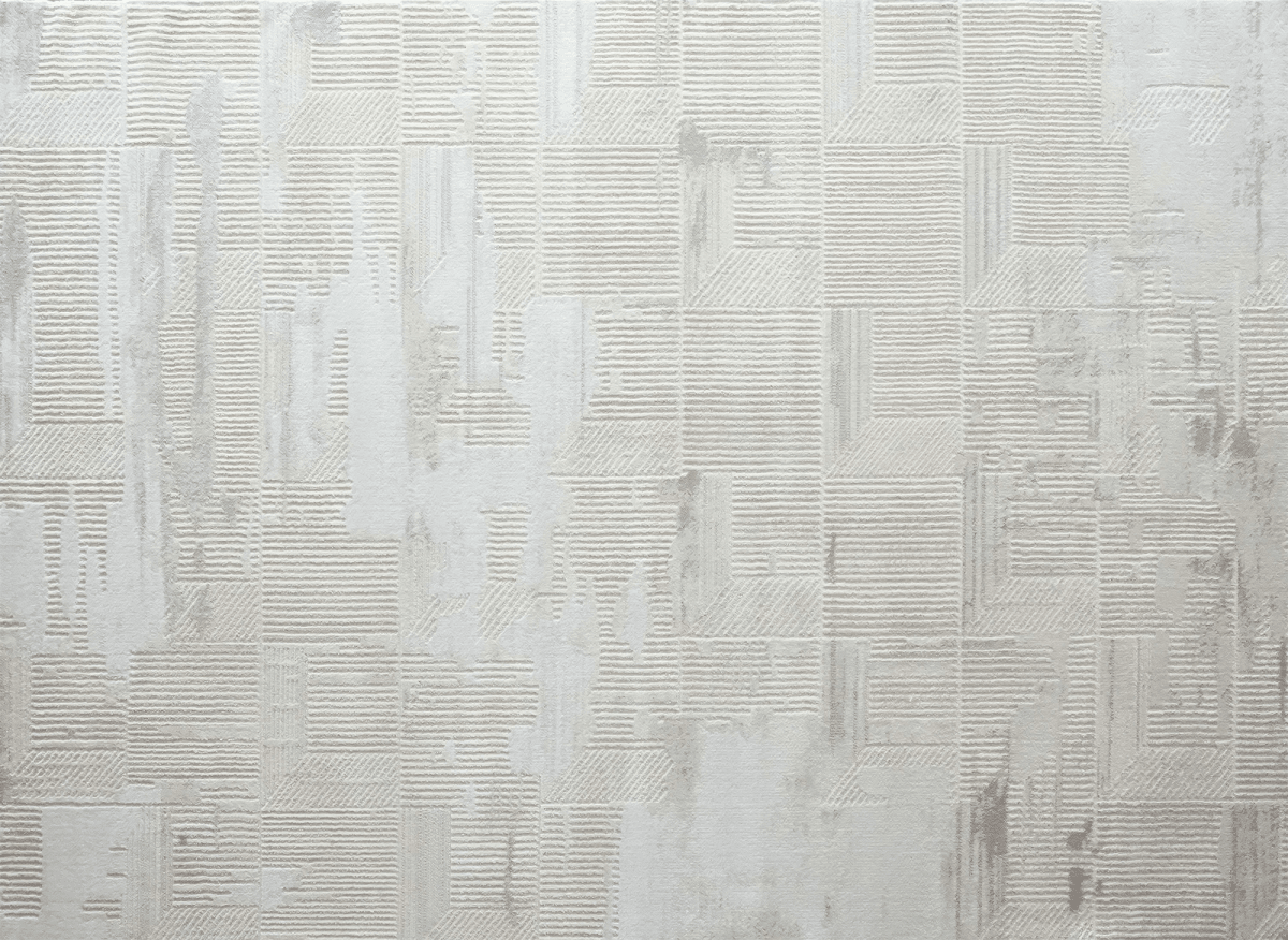Tapis gris à motifs géométriques 200 x 290 cm BALSA