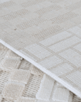 Tapis gris à motifs graphiques 160 x 230 cm ORCHIDÉE