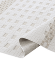 Tapis gris à motifs graphiques 160 x 230 cm ORCHIDÉE