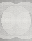 Tapis gris à motifs ronds 160 x 230 cm UTAH