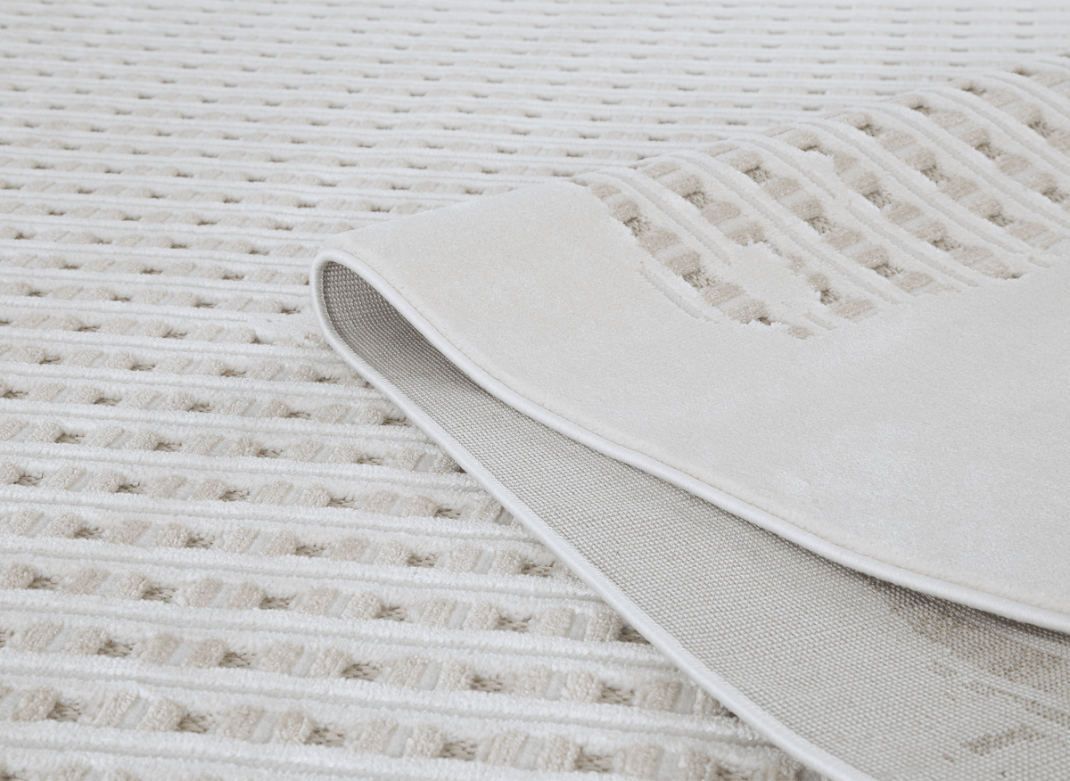 Tapis gris et taupe à motifs graphique 160 x 230 cm SIRMA