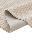 Tapis minimaliste beige et blanc 160 x 230 cm RIBBON