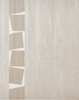 Tapis minimaliste beige et blanc 160 x 230 cm RIBBON