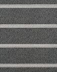 Tapis noir à motifs chevrons blancs 160 x 230 cm AIDA